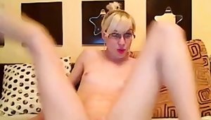 Tiny Tit Blonde Gets Naked on Cam