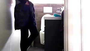 Caught Stepsister Masturbating in Bathroom