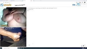 Omegle 5 - Sexy girl with massive tits no cum