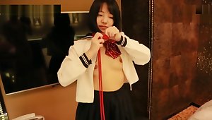 Japanese Schoolgirl Whips Out The Rope Tokyo Night Style