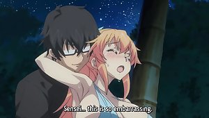 The kinkiest Japanese anime with busty teen and college guy
