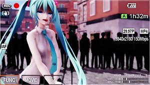 MMD Hatsune Miku Lift Skirt Up Submitted by Apupu
